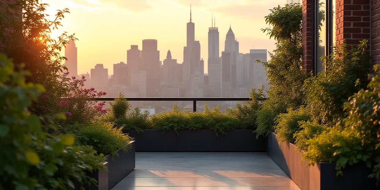 Close up of a sustainable garden