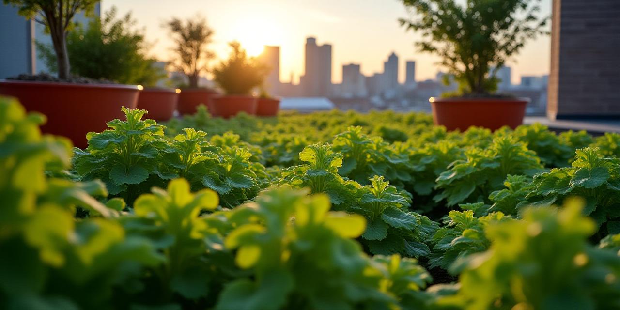 Lush organic garden background